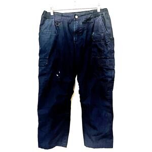 5.11 511 Tactical Cargo Pants Womens Size 14 Navy Blue Cropped Hiking